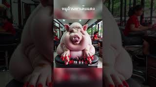 หมูอ้วนทาเล็บเเดง#หมูอ้วน #หมู #pig #ร้านเสริมสวย #น่ารัก #beauty #เรื่องแปลก #video #เรื่องสั้น