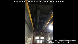 Production and construction of chemical tank lines