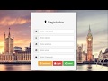 How to create a Responsive, Simple, Elegant User Registration Page using HTML, CSS and Bootstrap