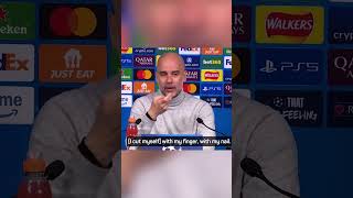 Pep Guardiola's strange response