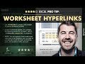 EXCEL PRO TIP: Hyperlinking Between Worksheets