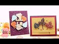 Stitched Fall Leaves Cards | Spellbinders Small Die Club Kit | September 2022