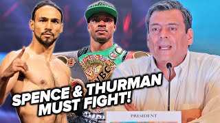 ERROL SPENCE JR ORDERED TO FACE KEITH THURMAN BY WBC & FUNDORA VS HARRISON ANNOUNCED
