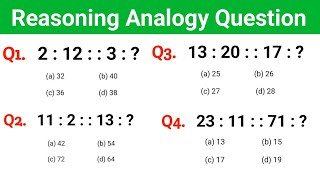 Reasoning Analogy || Resoning Questions || Practice Set || Analogy Previous year question