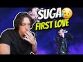 South African Reacts To Suga - First Love Lyrics + LIVE Wings Tour  !!!