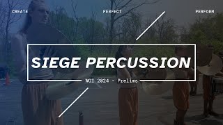 Siege Percussion Cymbal Line 2024 / WGI Prelims / In the Lot with Seavine