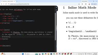 Math Mode in LATEX | LATEX Overleaf | LaTeX