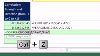 Excel Magic Trick 1136: Correlation From 4 Columns: CHOOSE Array Formula “Mash” Columns Together