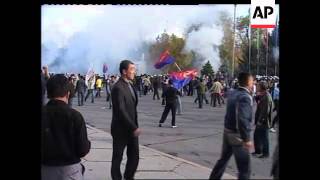 Pro-government, opposition demonstrators clash in capital