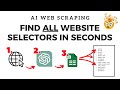 Web Scraping on EASY Mode: ChatGPT finds all Selectors on a Website