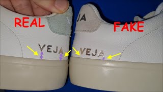 Original vs good Replica Veja sneakers. How to spot fake Veja Amazonian Rubber shoes