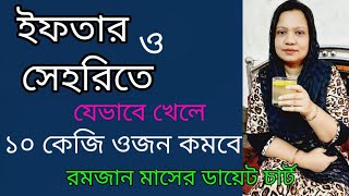 ডায়েটে রমজান মাসে ইফতার ও সেহরিতে কি খাবেন💕রমজানে ১০ কেজি ওজন কিভাবে কমাবেন💕JK lifestyle/Keto diet