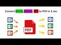 Convert any word, excel, ppt, image or text to PDF | PDF to word, excel, ppt