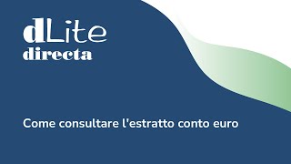 Come consultare l'estratto conto euro