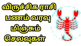 விருச்சிக ராசி பணம் வரவு மிஞ்சும் செலவுகள்