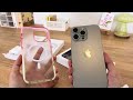 iphone 16 pro max 🌷 aesthetic unboxing u0026 accessories  natural titanium camera test