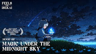 🎧 magic under the midnight sky 🌌 - Isekai Anime Relaxing Music | Night \u0026 Nature Ambience 🌙