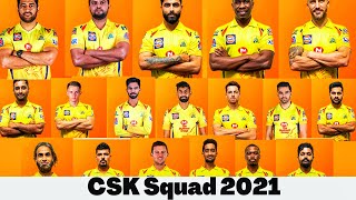 Vivo IPL 2021 Chennai Super kings Full Squad | CSK player Ipl career| CSK Players list IPL 2021