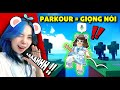 Parkour = HÉT !? Mèo Simmy Chơi Parkour BẰNG GIỌNG NÓI Trong Roblox