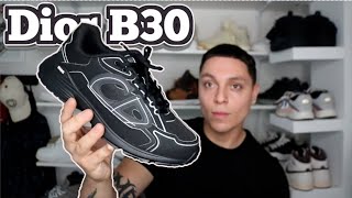 DIOR B30 SNEAKER Triple Black Mesh and Technical Fabric (Review) + ON FOOT