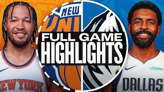 KNICKS at MAVERICKS | FULL GAME HIGHLIGHTS | November 27, 2024