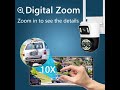 yoosee ptz wifi camera dual lens 10x zoom