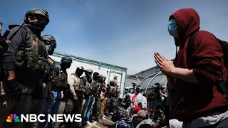 Protesters clash with ICE outside New Jersey detention facility