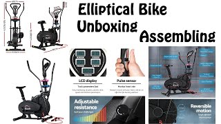 Everfit Exercise Bike 6 in 1 Cross Trainer Bicycle Elliptical Bike Gym Fitness Unboxing & Assembling