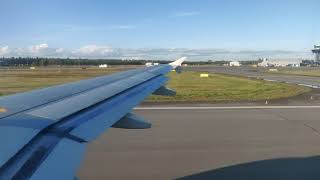 Finnair A319-112 OH-LVA onboard takeoff from Oulu EFOU