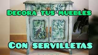 💙Furniture makeover with DECOUPAGE for beginers💙