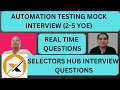Selenium With Python Interview Questions and Answers  - Python Interview Questions| 2+ YOE
