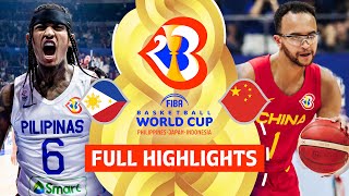 Philippines 🇵🇭 vs China 🇨🇳 | Full Game Highlights | FIBA Basketball World Cup 2023