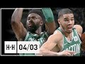 Jaylen Brown & Jayson Tatum Full Highlights Celtics vs Bucks (2018.04.03) - 44 Pts Total