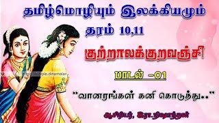 குற்றாலக் குறவஞ்சி/பாடல் 01 - பொருள் விளக்கம்/வானரங்கள் கனி கொடுத்து../ தமிழ்மொழி/தரம் 10/ Nisanthan