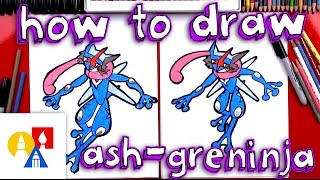 How To Draw Ash-Greninja Pokemon