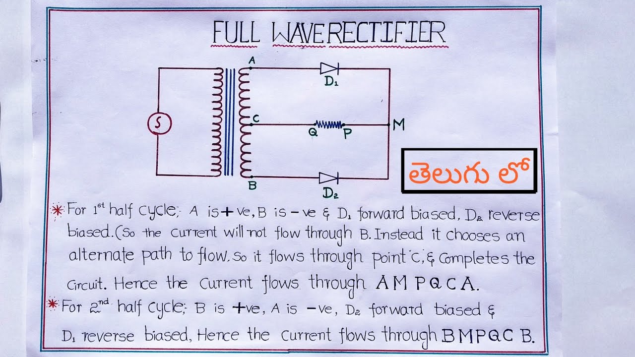 Full Wave Rectifier Full Explanation At Laura Black Blog
