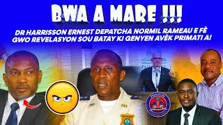 DR HARISSON ERNEST DEPATCHA NORMIL RAMEAU E FÈ GWO REVELASYON SOU BATAY KI GENYEN AVÈK PRIMATI A