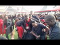 Kwaku Gyasi and Lord Kenya doing the dance magic at his father's funeral