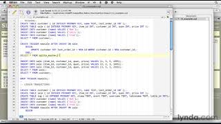 SQLite Tutorial - How to update tables using triggers