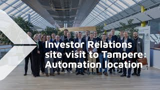 Investor visit to Valmet Automation Solutions – Featuring EVP Emilia Torttila‑Miettinen