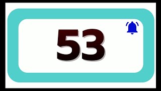 53 Seconds Countdown Timer With Sound Effect COLOR 4K HD 1080