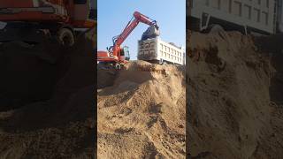 Large Daewoo Loading Mud inTata Dumper Truck #daewoo #truckvideo #shorts #shortsviral