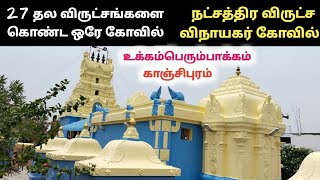 27தல விருட்சங்கள் உள்ள ஒரே கோவில் உக்கம்பெரும்பாக்கம் நட்சத்திரவிருட்ச விநாயகர் 27 nakshatra temple