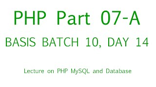 PHP Bangla Tutorial Part 07 A