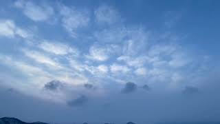 ただただ雲が流れて行くのを流すだけの動画(‘22,Jan.2／日の入り前）