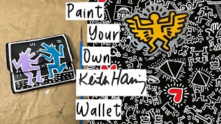 Paint Your Own Keith Haring Wallet