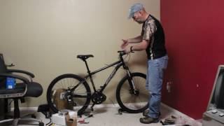 Gravity Basecamp 27.5 unboxing, build w/ BBS02 Mid drive electric conversion.