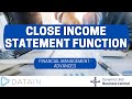 2.5.4 Fiscal Year/ CLOSE INCOME SATETMENT FUNCTION - Dynamics Business Central NAV