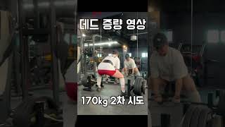 몸무게 68kg 한달 간 데드리프트 증량 과정