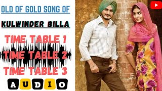 Kulwinder Billa | Old is Gold Songs | Audio | Best Of Kulwinder Billa Old Punjabi Songs | Time Table